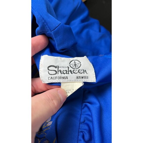 SHAHEEN 50'S 60'S HAWAIIAN FLORAL PAINT DRESS 6 - Picture 7 of 10